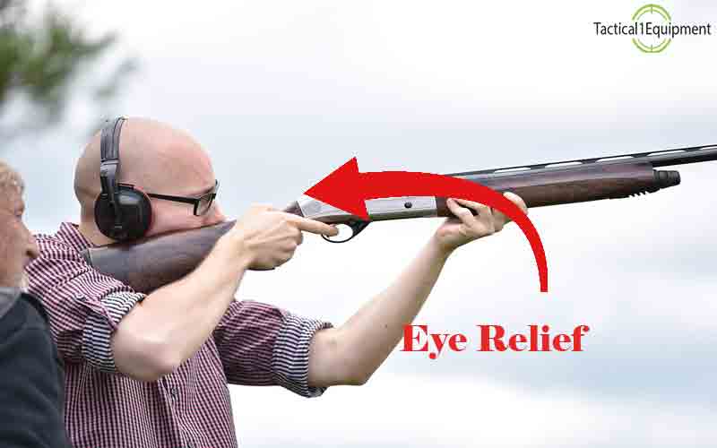 eye relief gap between rifle and eyes